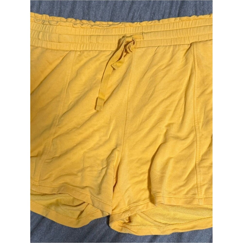 Daily Ritual Yellow Drawstring Lounge Shorts XL